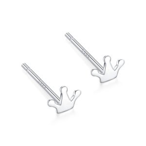 Kolczyki Srebro 925 Korona Sztyft
