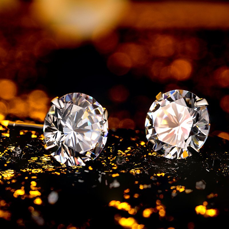 Kolczyki Srebro 925 cyrkonia - obrazek 3