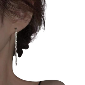 Kolczyki srebrne wiszące wężyki