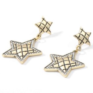 Kolczyki złote gwiazdki