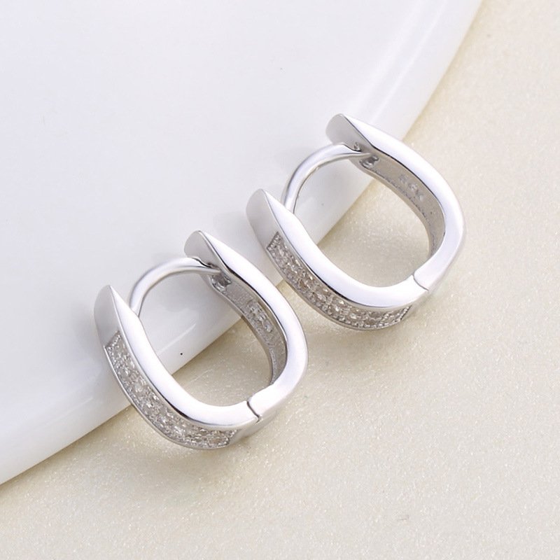 Kolczyki Srebro 925 Kwadratowe - obrazek 2