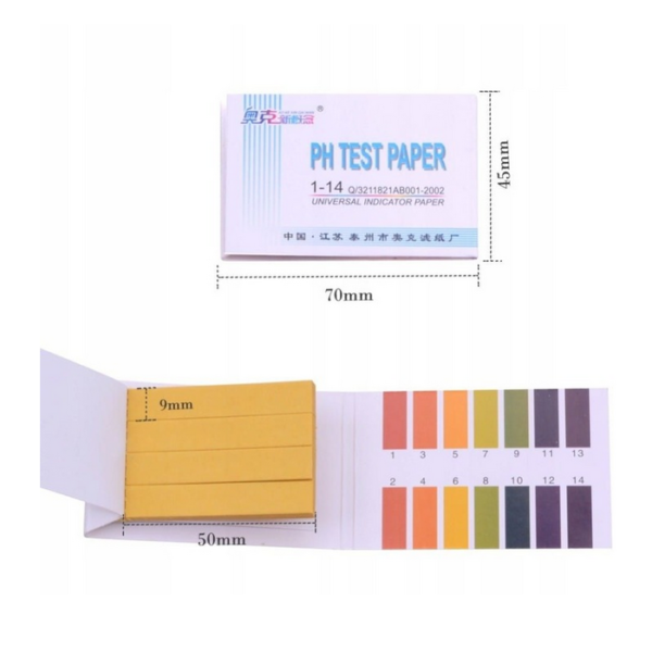 Papierki Lakmusowe Paski pomiar PH 1-14 80 szt - obrazek 4