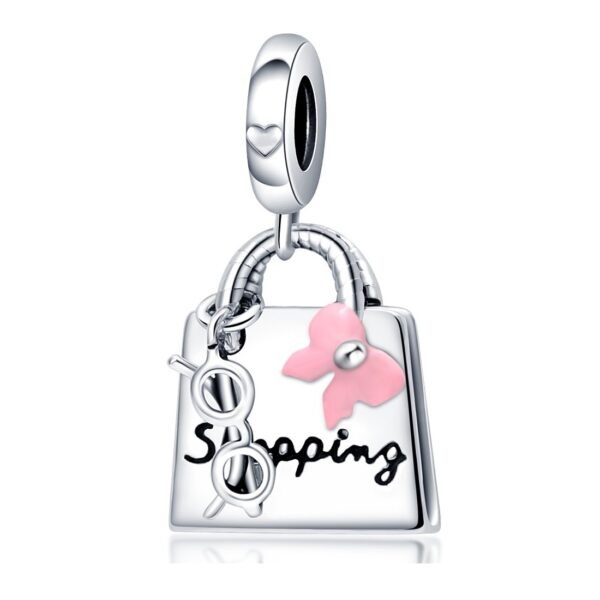 Zawieszka charms do pandory Srebro próby 925 Torebka Okluary