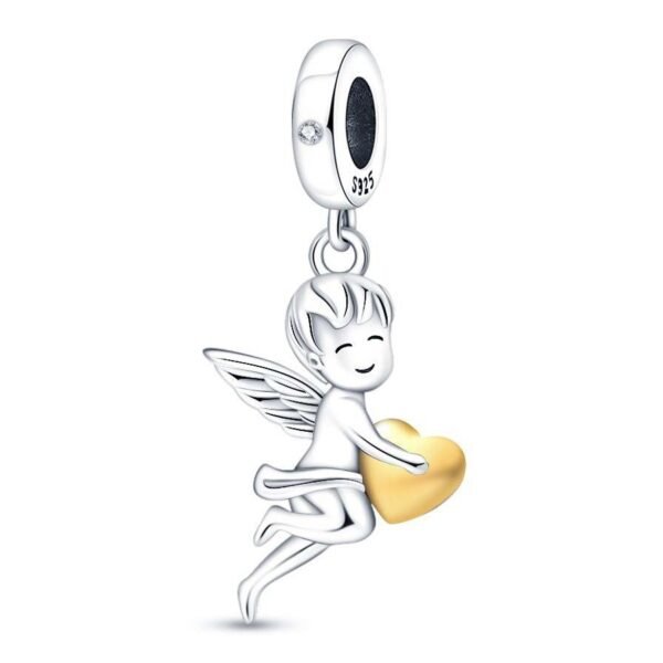 Zawieszka charms do pandory Srebro próby 925 Amor