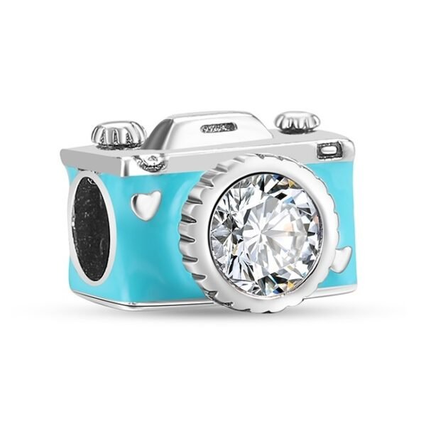 Zawieszka charms do pandory Srebro próby 925 Aparat fotograficzny