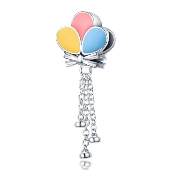 Zawieszka charms do pandory Srebro próby 925 Balony