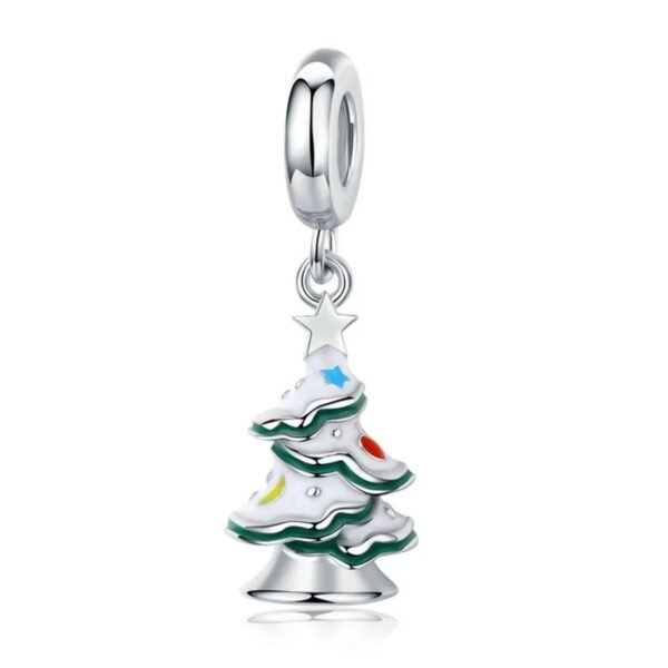Zawieszka charms do pandory Srebro próby 925 Choinka