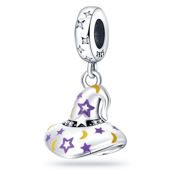 Zawieszka charms do pandory Srebro próby 925 Kapelusz Czarodzieja