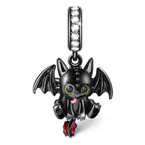 Zawieszka charms do pandory Srebro próby 925 Smok Szczerbatek