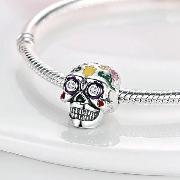 Zawieszka charms do pandory Srebro próby 925 Czaszka - obrazek 2