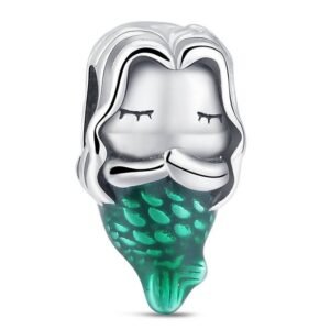 Zawieszka charms do pandory Srebro próby 925 Mała Syrenka