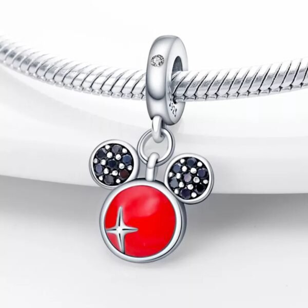 Zawieszka charms do pandory Srebro próby 925 Myszka Mickey - obrazek 2
