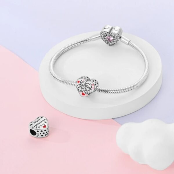 Zawieszka charms do pandory Srebro próby 925 Dziadkowie i Wnuki - obrazek 3