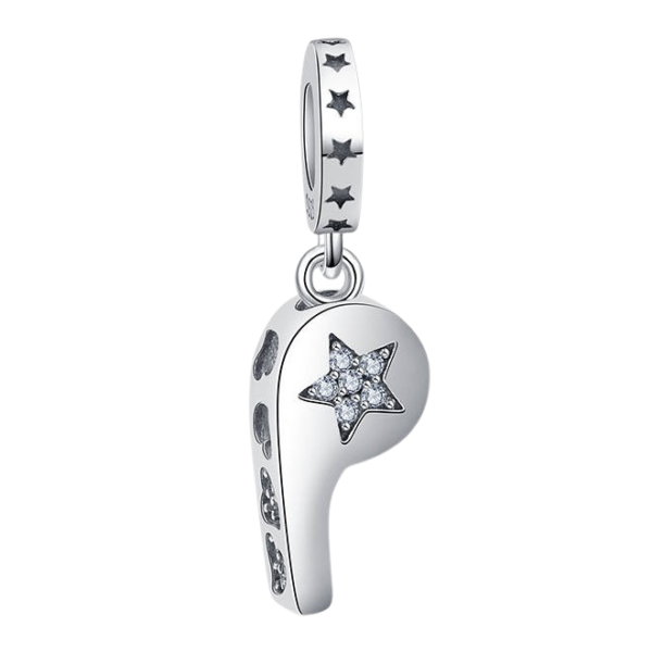 Zawieszka charms do pandory Srebro próby 925 Gwizdek