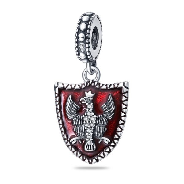 Zawieszka charms do pandory Srebro próby 925 Polski Herb