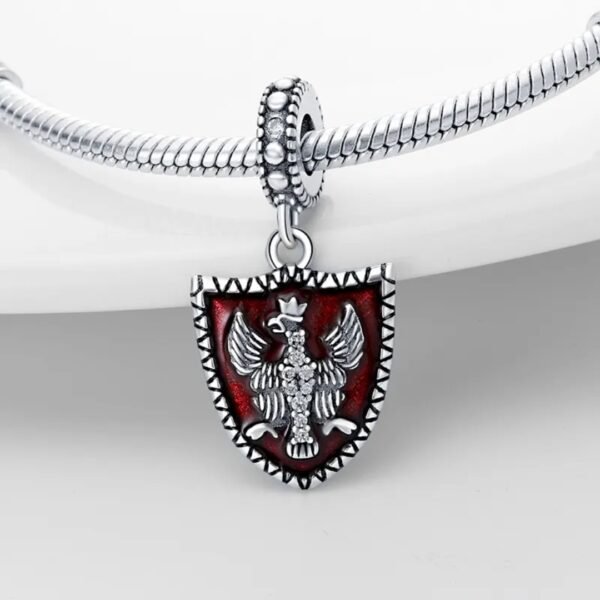 Zawieszka charms do pandory Srebro próby 925 Polski Herb - obrazek 2