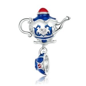 Zawieszka charms do pandory Srebro próby 925 Imbryk i Filiżanka Herbaty