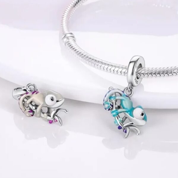 Zawieszka charms do pandory Srebro próby 925 Kameleon zmienijący kolor - obrazek 4