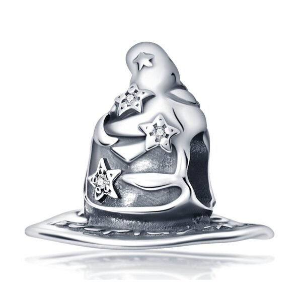 Zawieszka charms do pandory Srebro próby 925 Kapelusz Czarodzieja