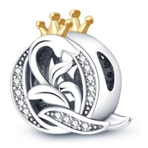 Zawieszka charms do pandory Srebro próby 925 Litera Q