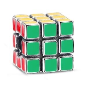 Zawieszka charms do pandory Srebro próby 925 Kostka Rubika