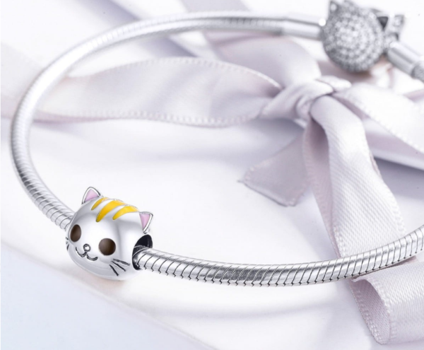 Zawieszka charms do pandory Srebro próby 925 Kotek Hello Kitty - obrazek 3