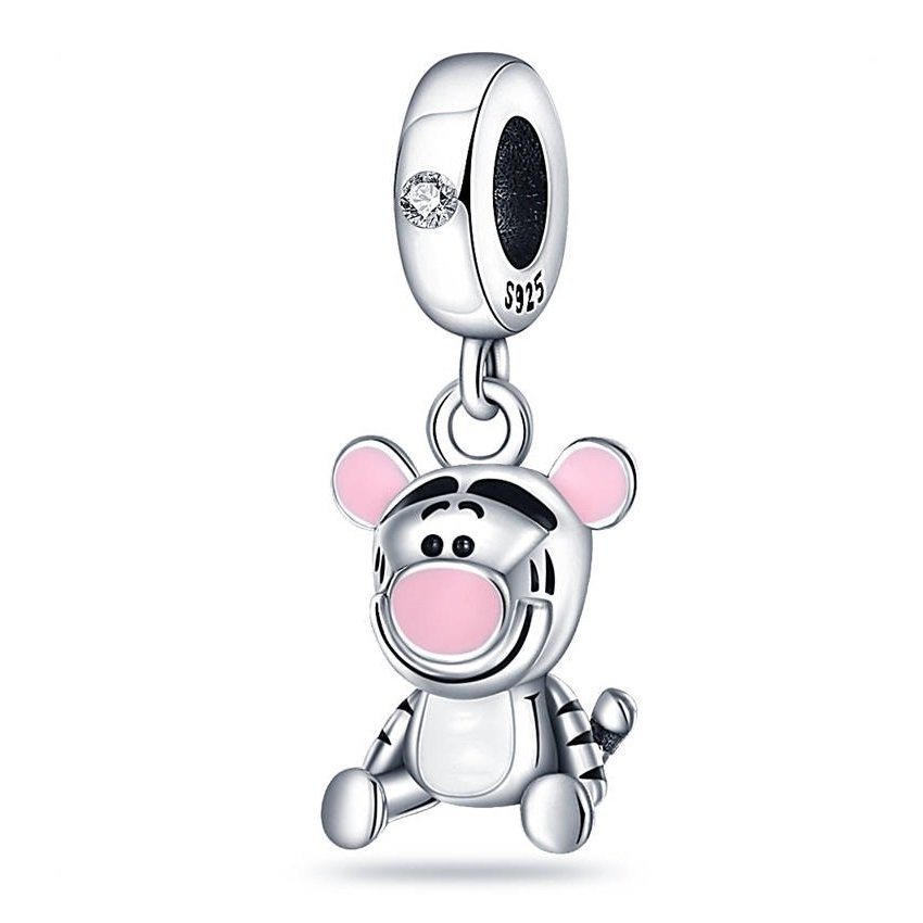 Zawieszka charms do pandory Srebro próby 925 Tygrysek