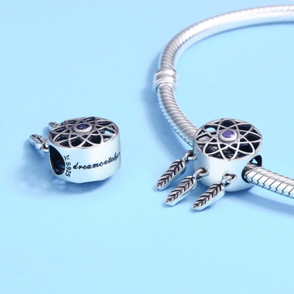 Zawieszka charms do pandory Srebro próby 925 Łapacz Snów - obrazek 2