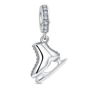 Zawieszka charms do pandory Srebro próby 925 Łyżwa