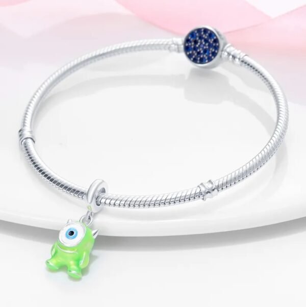 Zawieszka charms do pandory Srebro próby 925 Mike Wazowski - obrazek 3
