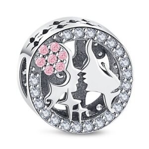 Zawieszka charms do pandory Srebro próby 925 Pocałunek