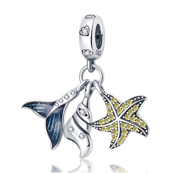 Zawieszka charms do pandory Srebro próby 925 Morskie Motywy