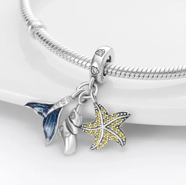 Zawieszka charms do pandory Srebro próby 925 Morskie Motywy - obrazek 2