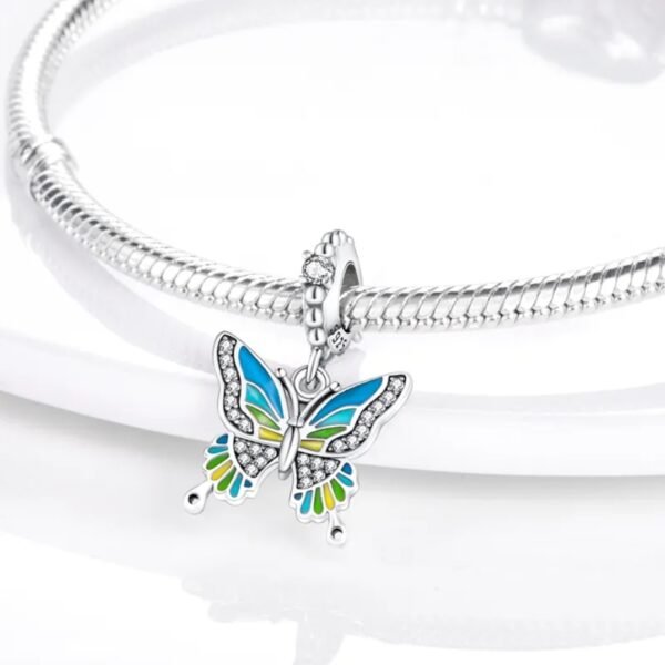 Zawieszka charms do pandory Srebro próby 925 Motyl - obrazek 2