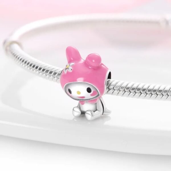 Zawieszka charms do pandory Srebro próby 925 My Melody - obrazek 2