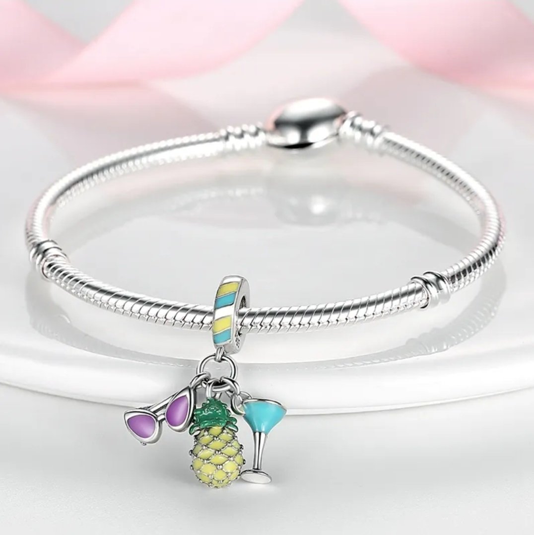 Zawieszka charms do pandory Srebro próby 925 Wakacje - obrazek 3