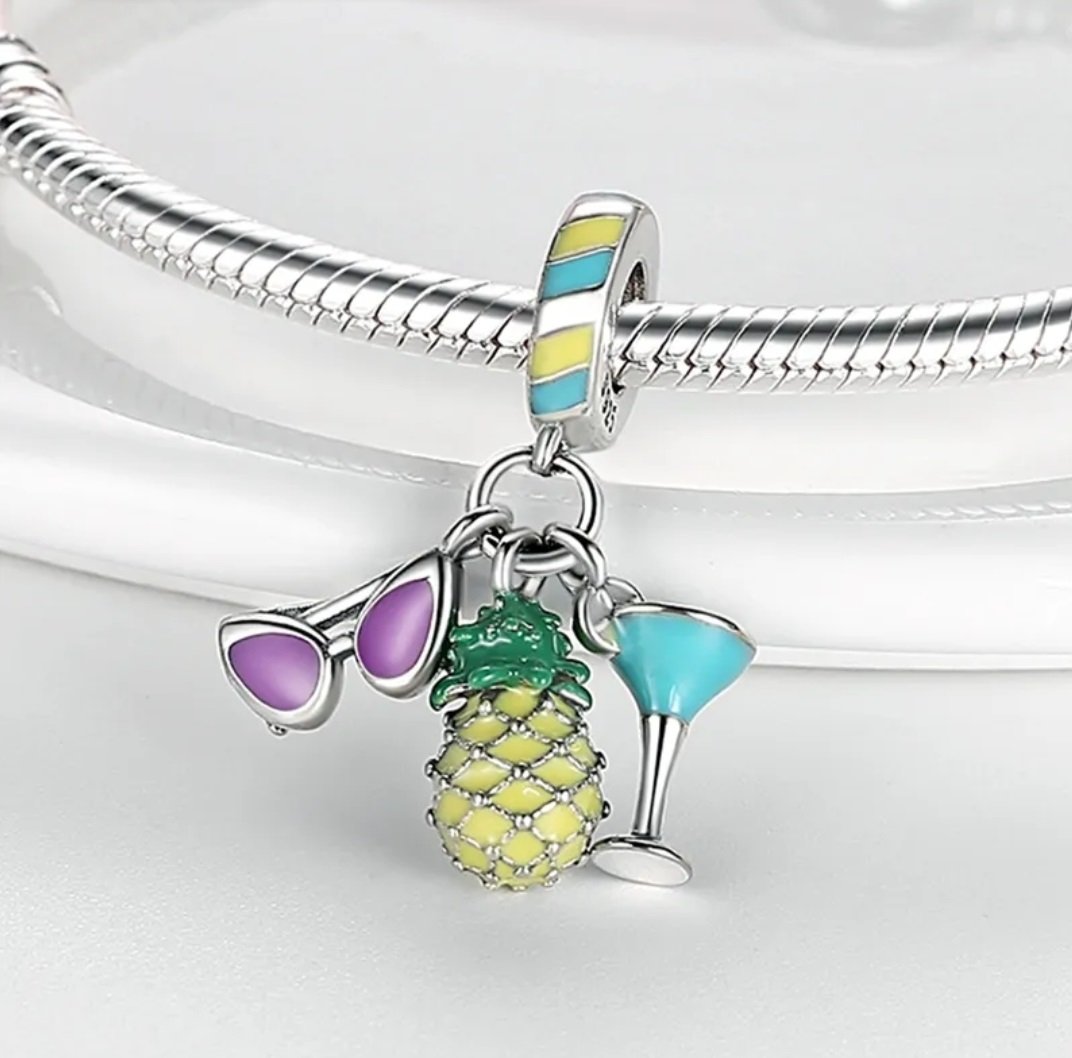 Zawieszka charms do pandory Srebro próby 925 Wakacje - obrazek 2