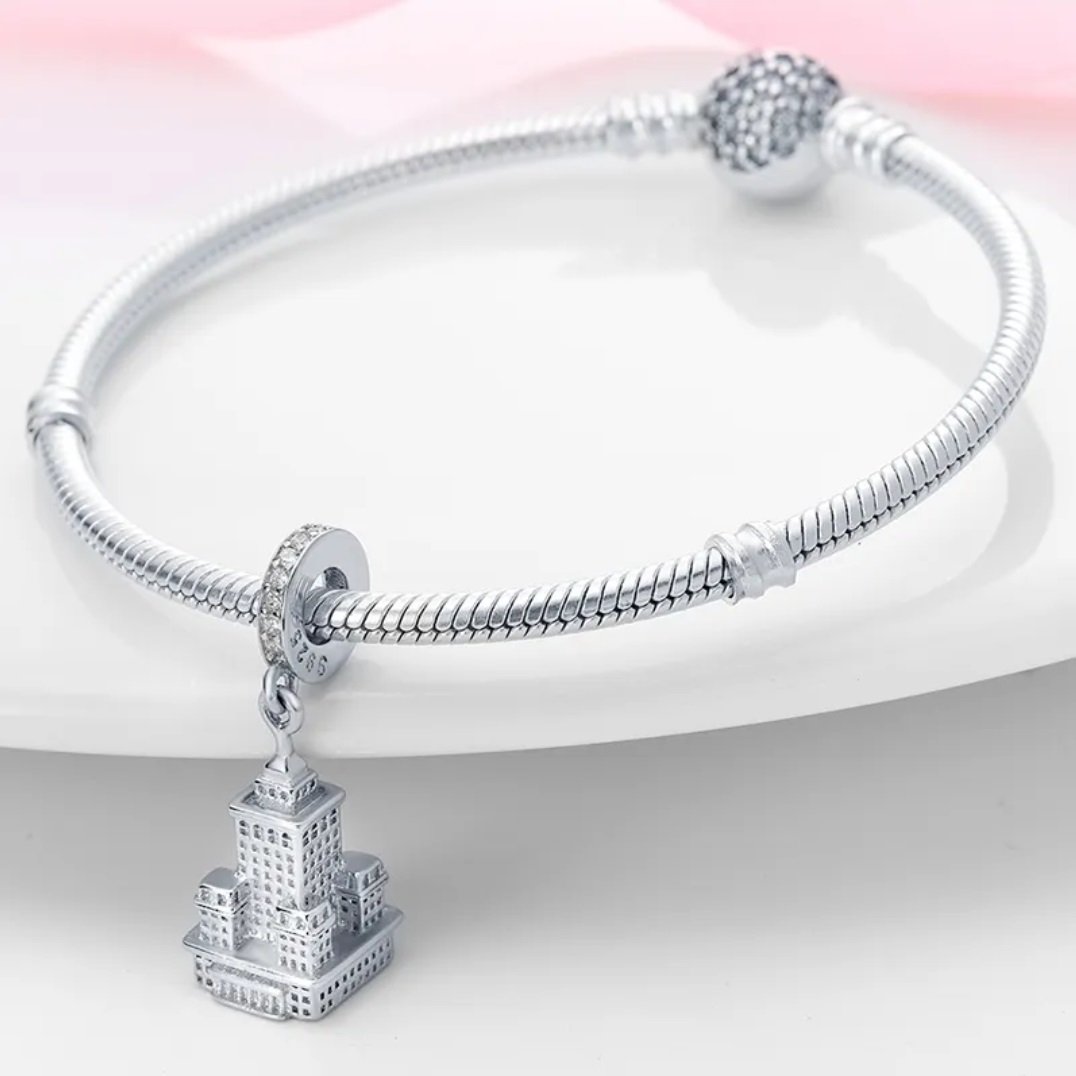 Zawieszka charms do pandory Srebro próby 925 Pałac Kultury i Nauki - obrazek 3