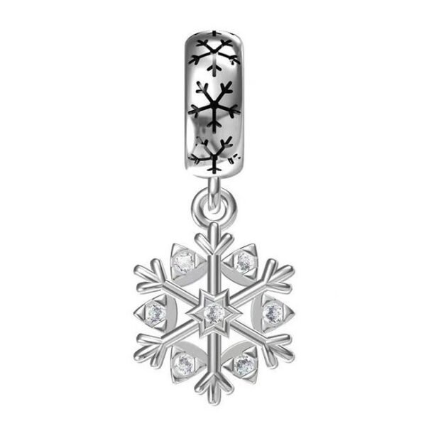 Zawieszka charms do pandory Srebro próby 925 Śnieżka