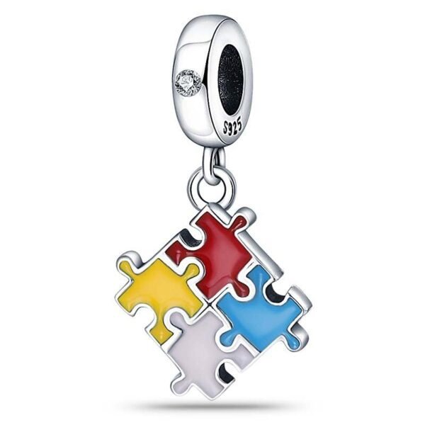 Zawieszka charms do pandory Srebro próby 925 Puzzle