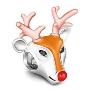 Zawieszka charms do pandory Srebro próby 925 Renifer