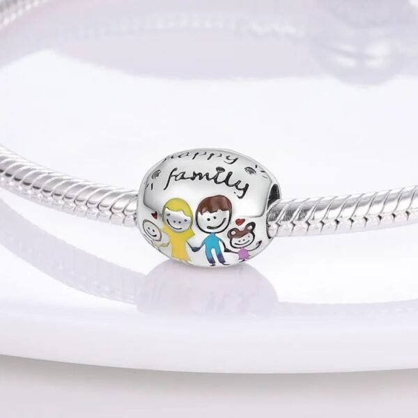Zawieszka charms do pandory Srebro próby 925 Szczęśliwa Rodzina - obrazek 2