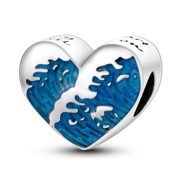Zawieszka charms do pandory Srebro próby 925 Morskie Fale