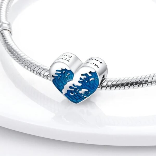 Zawieszka charms do pandory Srebro próby 925 Morskie Fale - obrazek 2