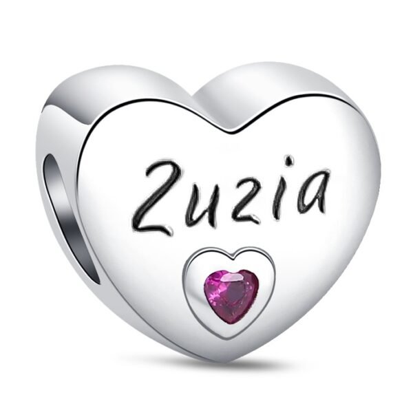 Zawieszka charms do pandory Srebro próby 925 Imię Zuzia