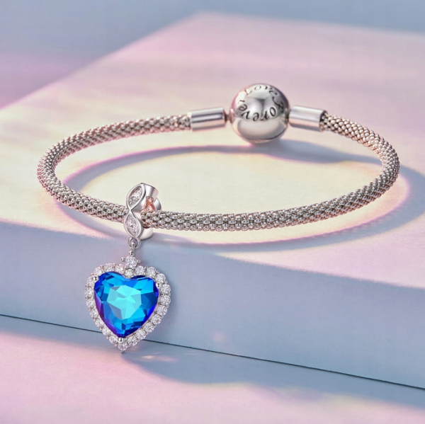 Zawieszka charms do pandory Srebro próby 925 Serce Oceanu Titanic - obrazek 3