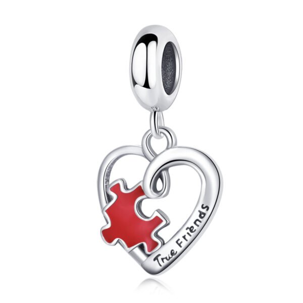 Zawieszka charms do pandory Srebro próby 925 Prawdziwa Przyjaźń