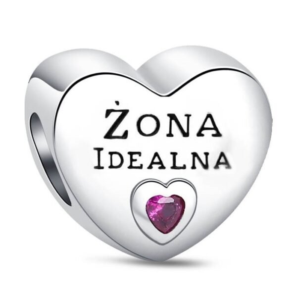 Zawieszka charms do pandory Srebro próby 925 Żona Idealna
