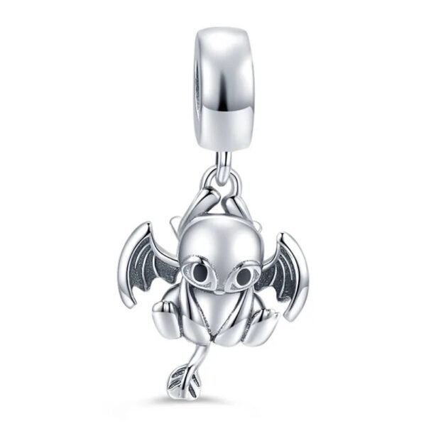 Zawieszka charms do pandory Srebro próby 925 Smok