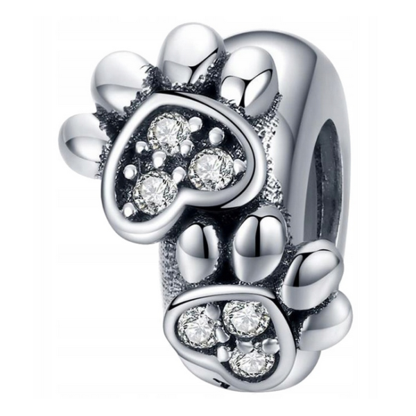 Zawieszka charms do pandory Srebro próby 925 Stoper Łapka